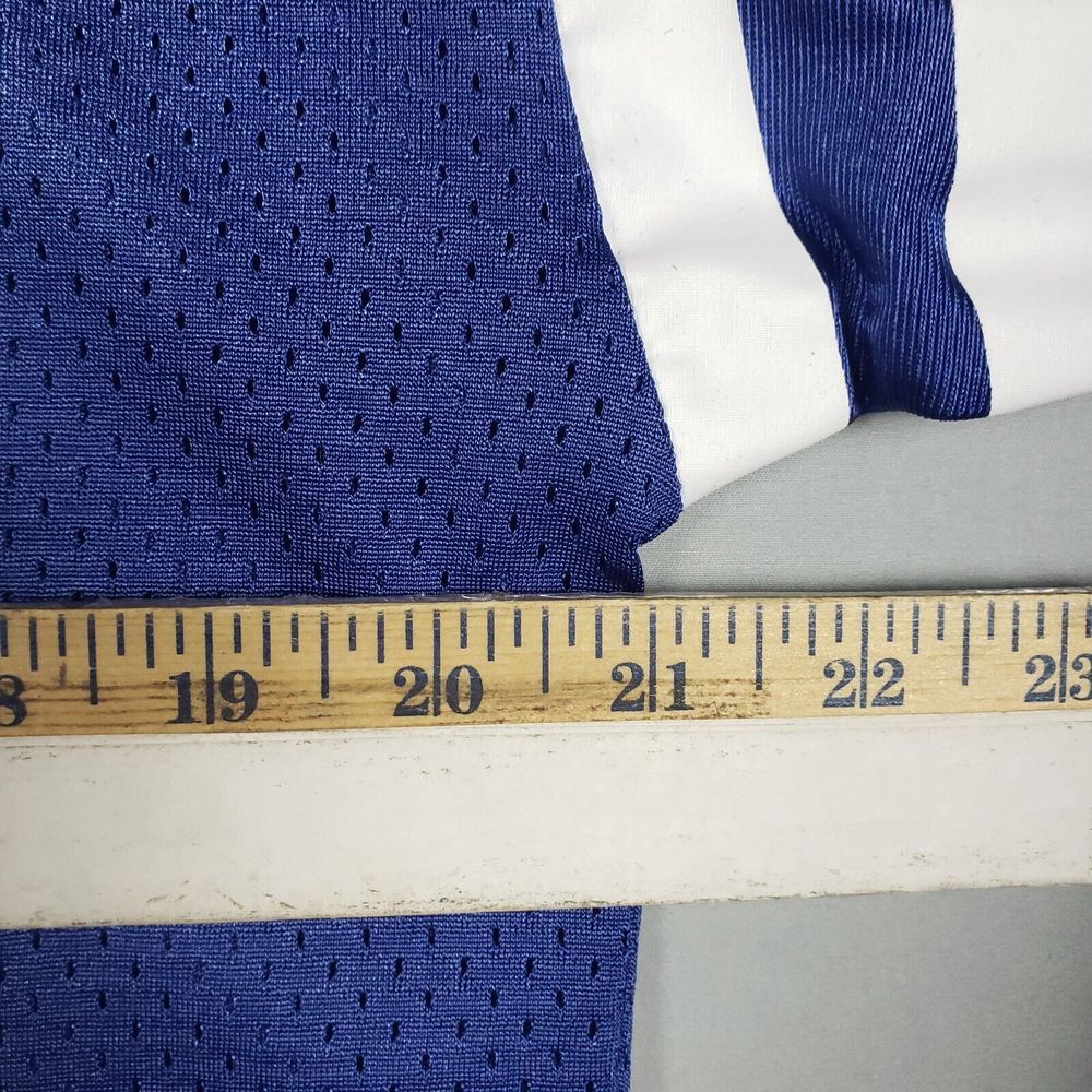 Vintage Nike Indianapolis Colts Jersey Men Size Small Blue Mathis #98 3/4 Sleeve - Picture 11 of 15